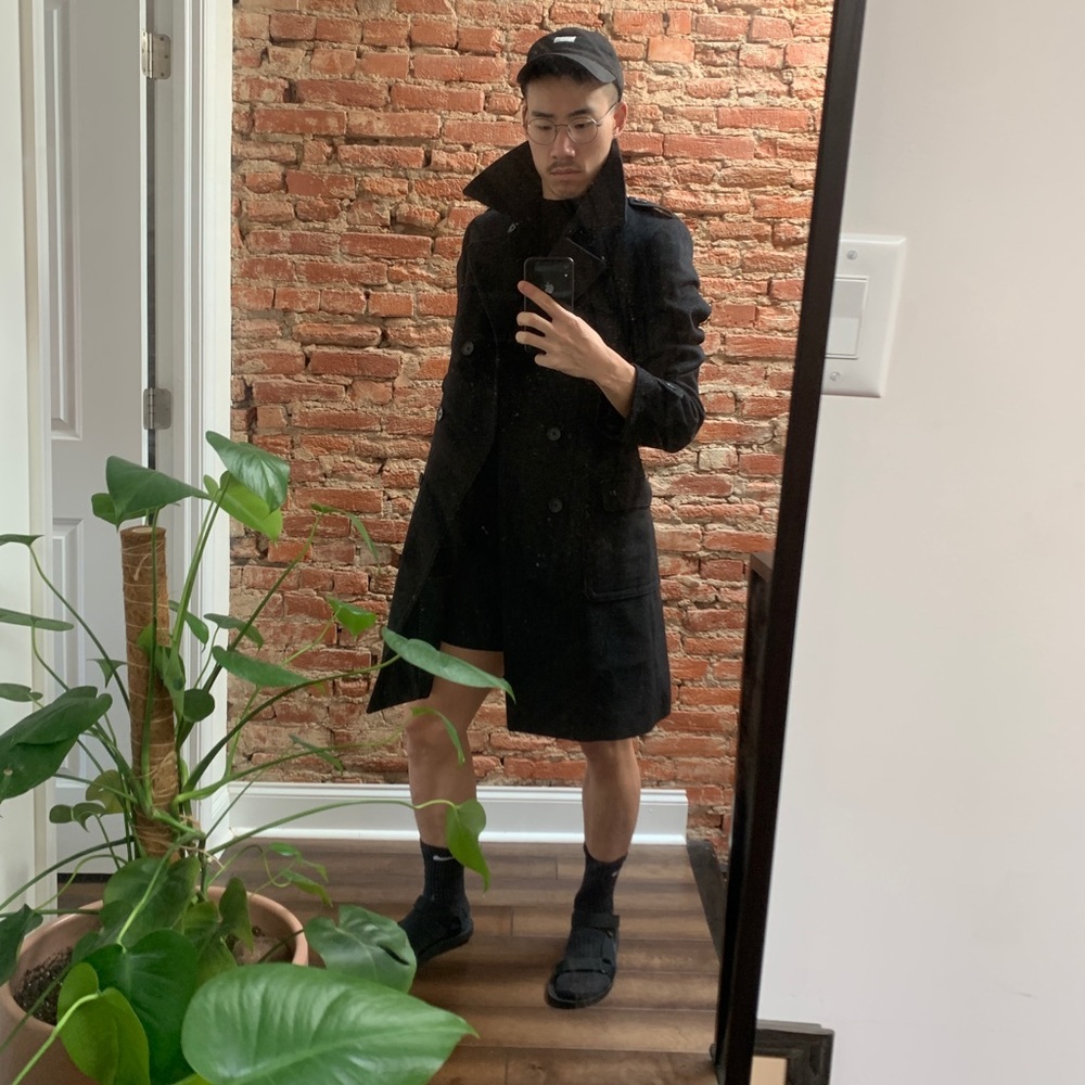 [Express] Wool Double Breasted Trench